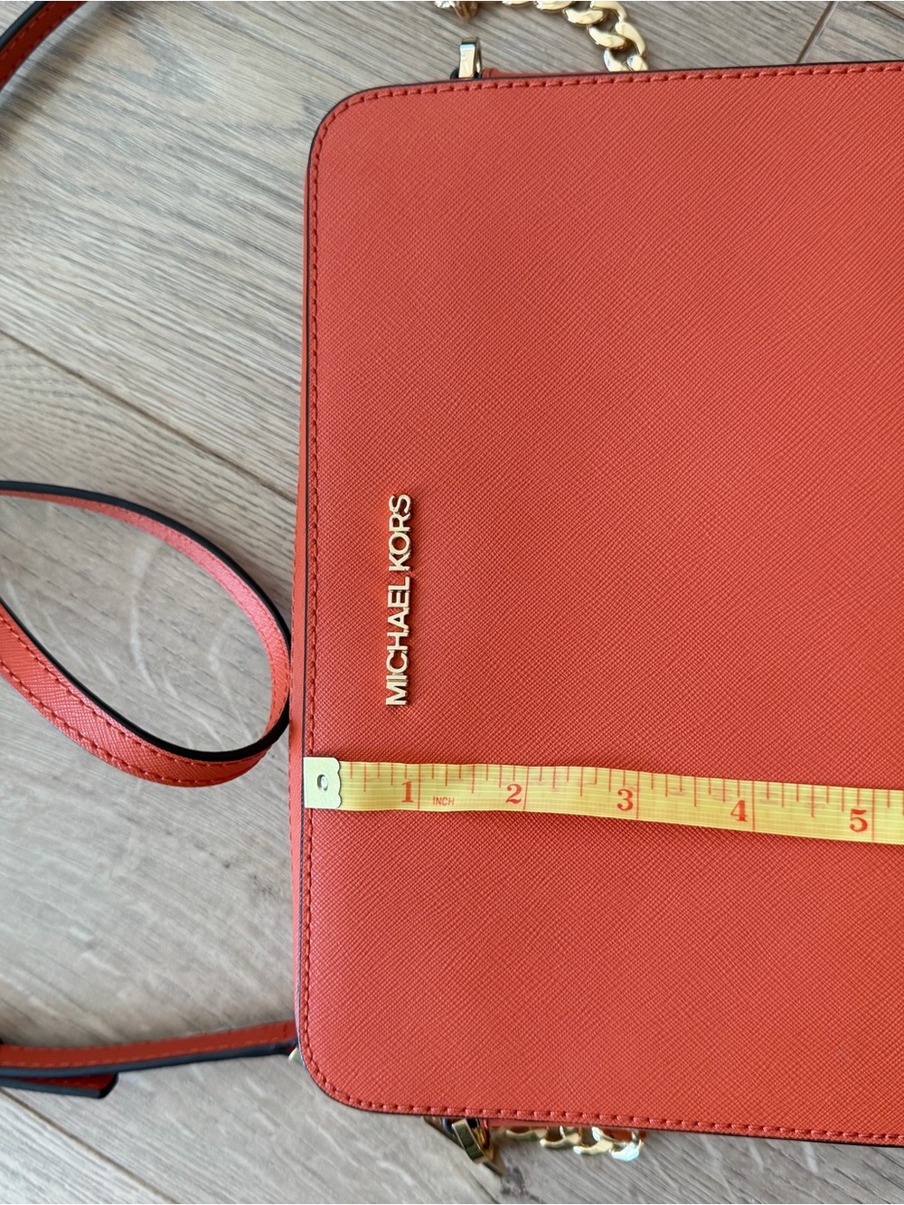 Michael Kors Genuine | Brand New| Saffiano Leather Cossbody bag | Coral Orange 🧡 - Picture 11 of 14